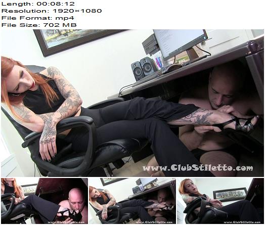 Club Stiletto  Cuck at home slave at the Office  Mistress Luna preview