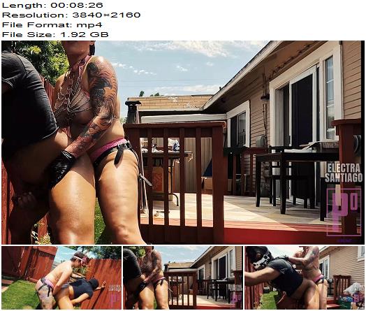 Electra Santiago  Hardcore Backyard Pegging preview