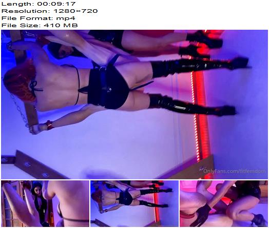 FitFemdom  Mistresses Evilwoman and Dark Fairy want to use their slaves whenever they feel the urge preview