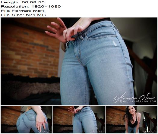 Goddess Alexandra Snow  Blue Jean JOI preview