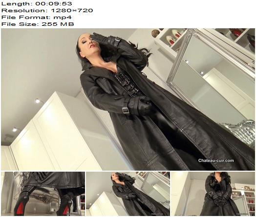 Kinky Leather Clips  Fuck my leather coat  Fetish Liza preview