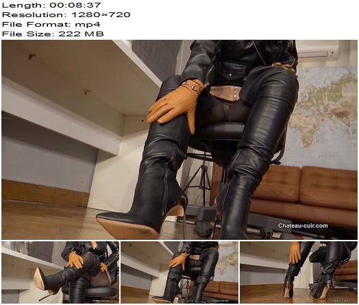 Kinky Leather Clips  Leather boss Lady hostile takeover  Fetish Liza preview