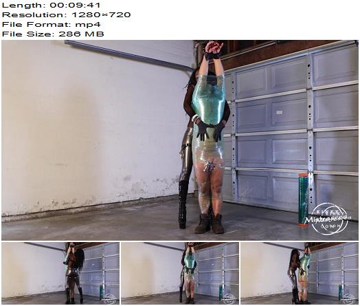 KinkyMistresses  Mistress Adina Slave Helpless In Clingfilm preview