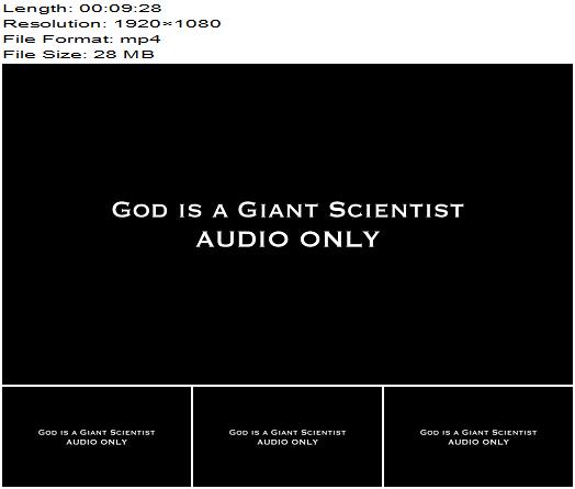 Nina Crowne  God is a Giant Scientist AUDIO ONLY preview