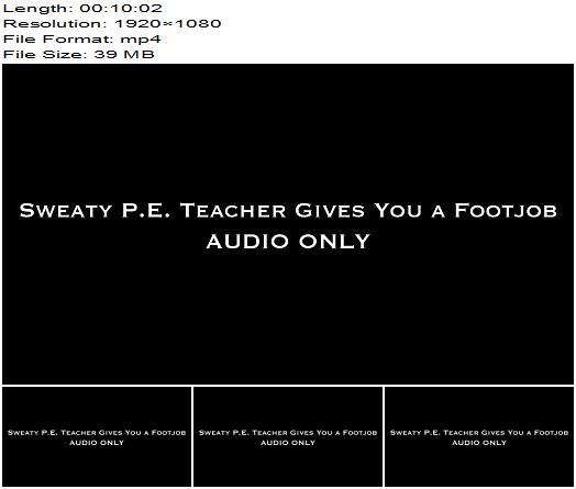 Nina Crowne  Sweaty PE Teacher Gives You a FootJob AUDIO ONLY preview