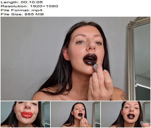 Tattooed Temptress  Red Lips Vs Black Lips preview