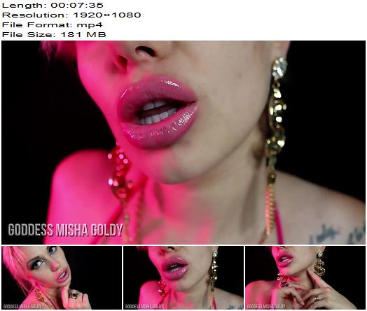 The Goldy Rush  Lips Addiction Training Become Totally Brain Washed Goon  Jerk 3  Mistress Misha Goldy  Russianbeauty preview