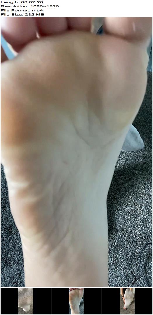 Goddess Ally  Taking off my dirty sweaty white socks preview