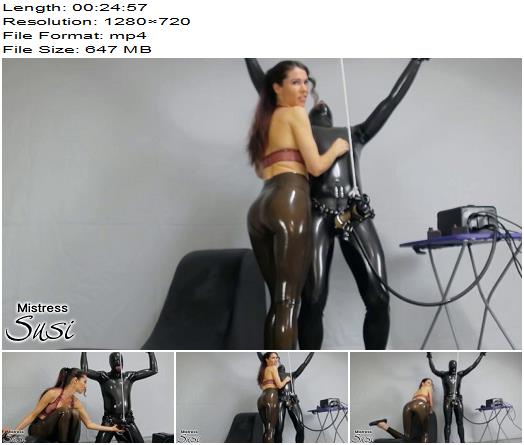 Mistress Susi  Intense Venus2000 Milking wrapped in Foil and Suspended preview