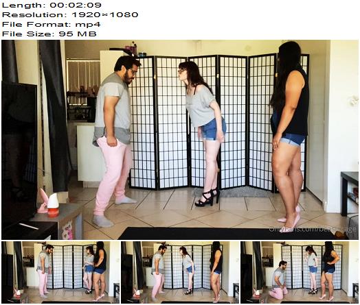 Beastcage Ballbusting  Hitting the groin with long heels preview