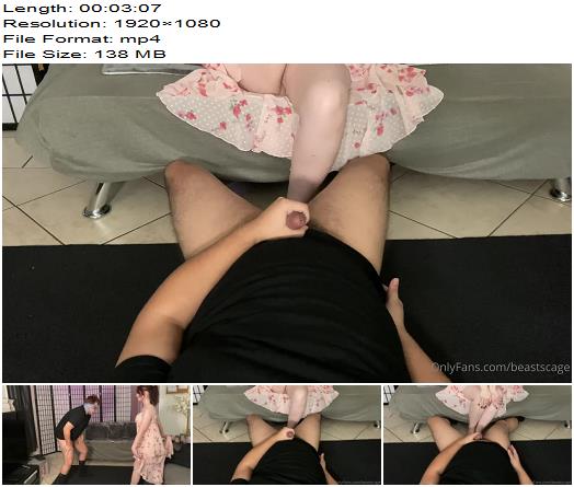 Beastcage Ballbusting  Kicking the genitals with bare feet preview