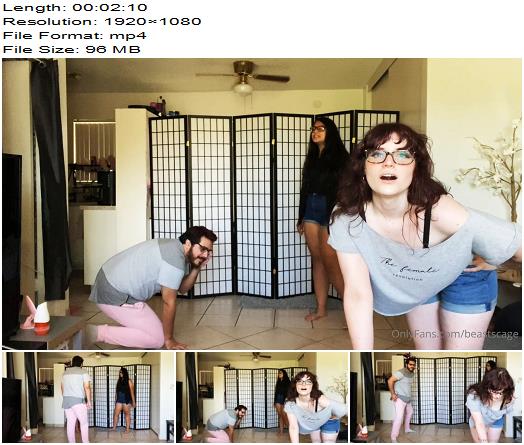 Beastcage Ballbusting  Punishing a guy for disobedience preview