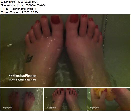 Elouise Please  Splashing And Washing My Feet In The Tub preview