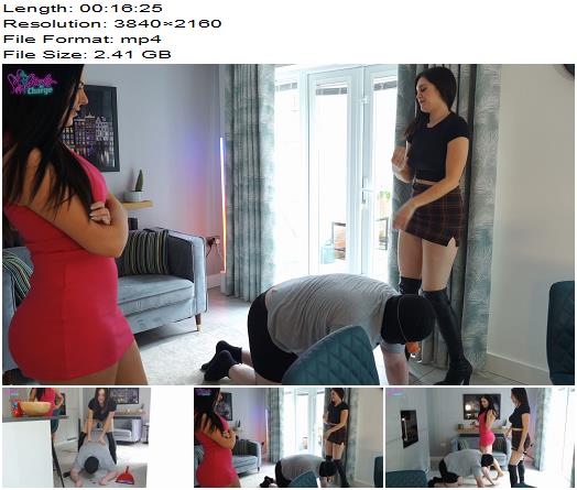 Girls in Charge  Slave Humiliated as He Does his Chores  A Day in The Life of a Slave  Part 2 preview