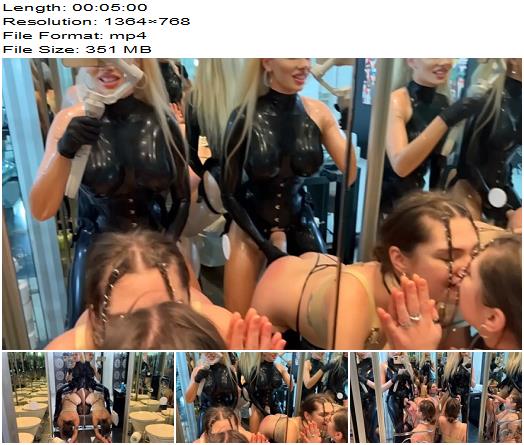 Goddess Slavena  Pegging My Subgirl In Publictoilet preview