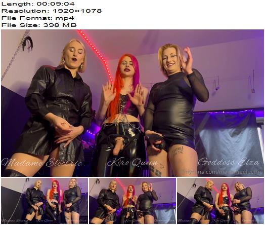 Madame Electric  3 Dommes  Goddesselza Kiroqueen And I With Strapons preview