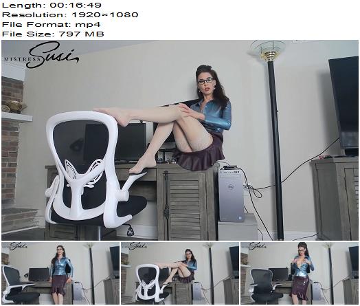 Mistress Susi  Your Latex Office Boss Allows One Last Jerking Before the Chastity preview