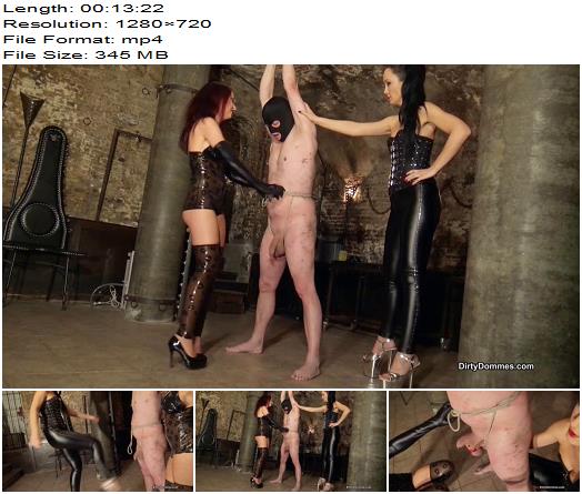 Queens of Kink  Destroyed Balls in Our Dungeon  Fetish Liza and Lady Fabiola preview