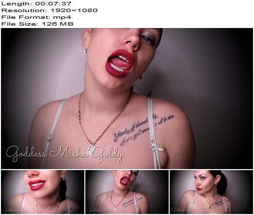 The Goldy Rush  Burgundy Lips Make You Weak As Fuck My Full Perfect Soft Lips Will Captivate You  Mistress Misha Goldy  Russianbeauty preview