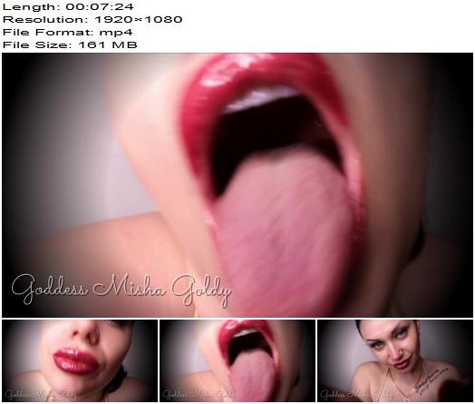 The Goldy Rush  I Am French Kissing With You And Smearing My Dark Glossy Lipstick All Over Your Face  MISTRESS MISHA GOLDY  RUSSIANBEAUTY preview