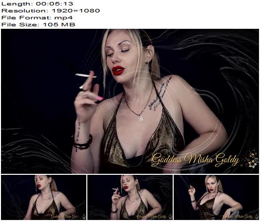 The Goldy Rush  My Cigarette Smoke Will Envelop You In A Magical Cloud Of Relaxation And Pleasure  Mistress Misha Goldy  Russianbeauty preview