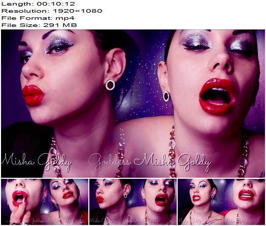 The Goldy Rush  My Mesmerizing Red Lips Feel Good On My Bf Cock Cuckold  Humiliation  Mistress Misha Goldy  Russianbeauty preview