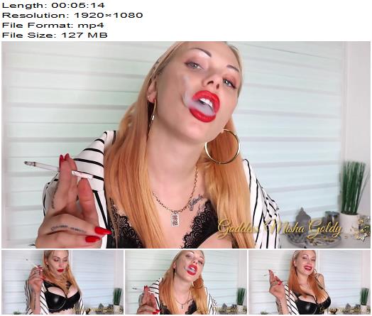 The Goldy Rush  You Are Totally Mesmerized By The Way I Smoke  MISTRESS MISHA GOLDY  RUSSIANBEAUTY preview