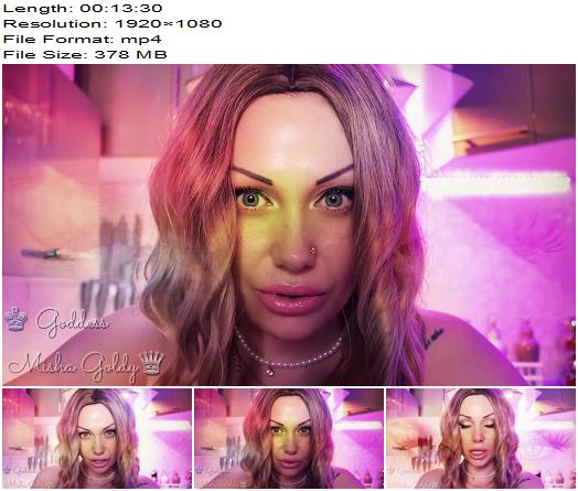 The Goldy Rush  You Love To Pay To Be Told To Sniff And Jerk Eye Contact  Asmr  Special Effects  Mistress Misha Goldy  Russianbeauty preview