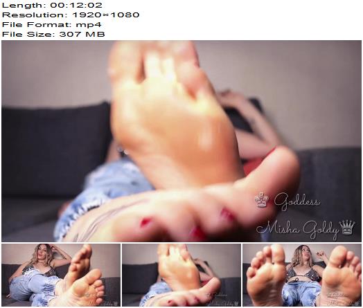 The Goldy Rush  Youre Just A Pathetic Foot Freak Who Desperate For My Sweet Feet Licking And Smelling  MISTRESS MISHA GOLDY  RUSSIANBEAUTY preview