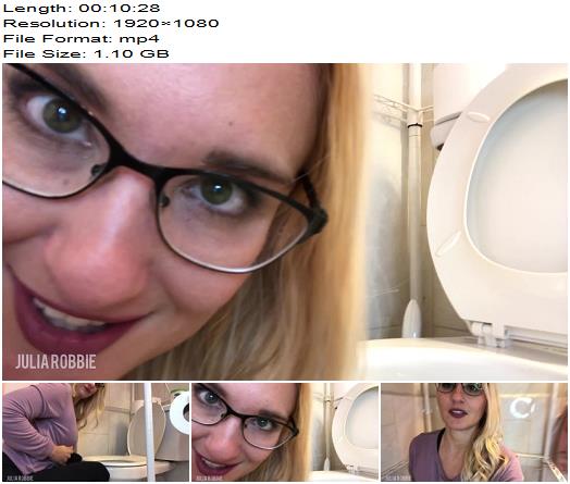 JuliaRobbie  Lick My Toilet Clean and Ill Piss On You  Toilet Fetish  Julia Robbie preview